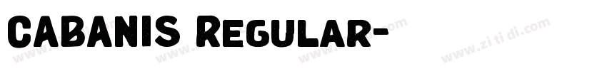 CABANIS Regular字体转换
